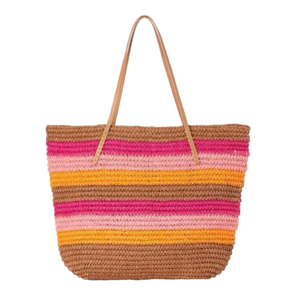 Scoop NYC Handbags - Scoop Paper Straw Tote Multi Color
